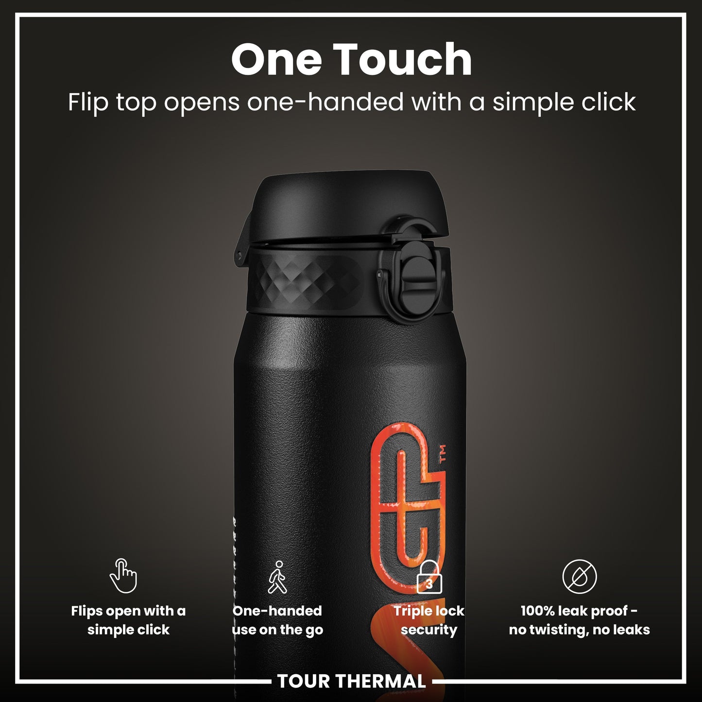 MotoGP X ION8 Insulated Steel Water Bottle, MotoGP Calendar, 750ml (24oz)