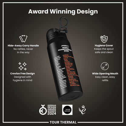 MotoGP X ION8 Insulated Steel Water Bottle, MotoGP Calendar, 750ml (24oz)