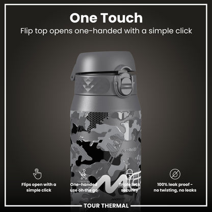 MotoGP X ION8 Insulated Steel Water Bottle, MotoGP Camouflage, 750ml (24oz)