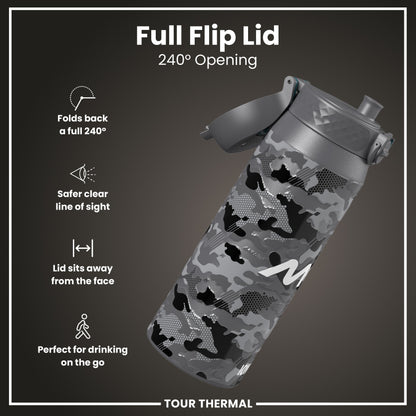 MotoGP X ION8 Insulated Steel Water Bottle, MotoGP Camouflage, 750ml (24oz)