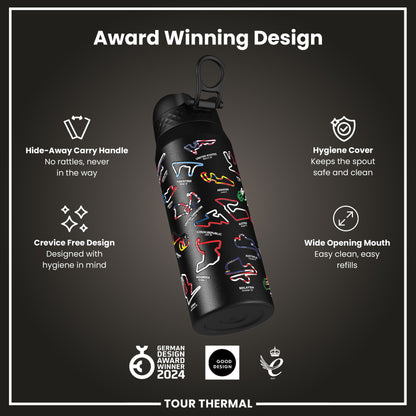 MotoGP X ION8 Insulated Steel Water Bottle, MotoGP Mix, 750ml (24oz)