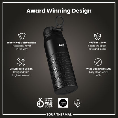 MotoGP X ION8 Insulated Steel Water Bottle, MotoGP Lean, 750ml (24oz)