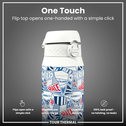 MotoGP X ION8 Insulated Steel Water Bottle, MotoGP Street, 750ml (24oz)