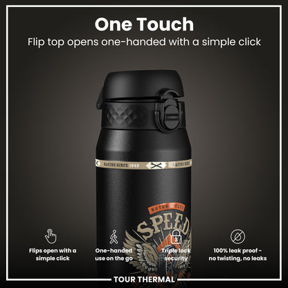 MotoGP X ION8 Insulated Steel Water Bottle, MotoGP Speed, 750ml (24oz)