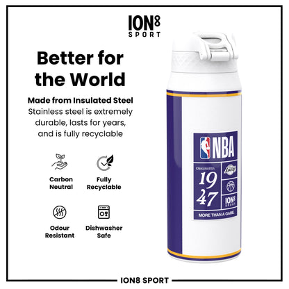 NBA x Ion8 Sports, Insulated Bottle, LA Lakers, 750ml (24oz)
