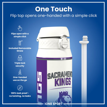 NBA x Ion8 Sports, Insulated Bottle, Sacramento Kings, 750ml (24oz)
