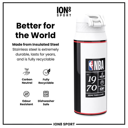 NBA x Ion8 Sports, Insulated Bottle, Portland Trailblazers, 750ml (24oz)