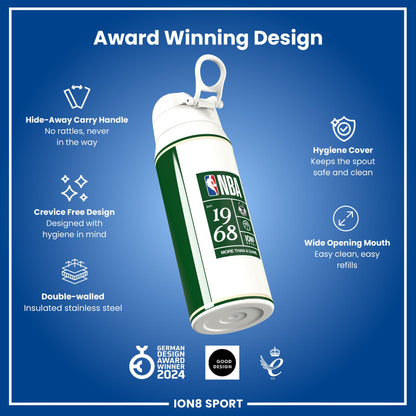 NBA x Ion8 Sports, Insulated Bottle, Milwaukee Bucks, 750ml (24oz)