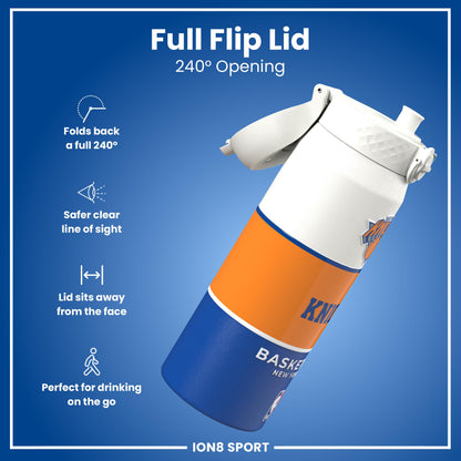 NBA x Ion8 Sports, Insulated Bottle, NY Knicks, 750ml (24oz)