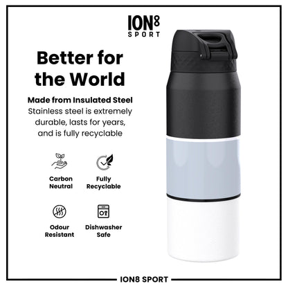 NBA x Ion8 Sports, Insulated Bottle, SA Spurs, 750ml (24oz)