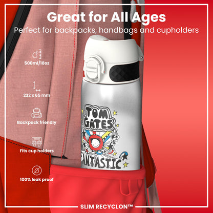Tom Gates x Ion8 Leakproof, Recyclon, Motivator, 500ml (18oz)