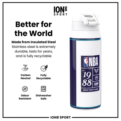 NBA x Ion8 Sports, Insulated Bottle, Charlotte Hornets, 750ml (24oz)