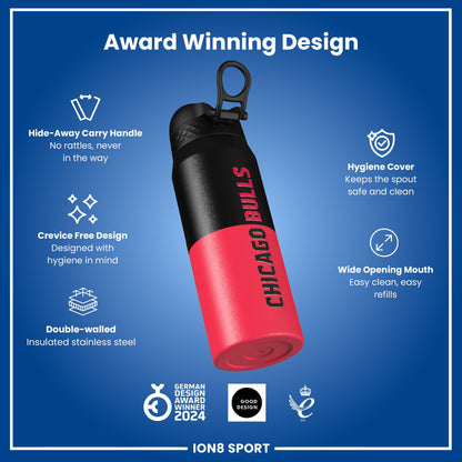 NBA x Ion8 Sports, Insulated Bottle, Chicago Bulls, 750ml (24oz)