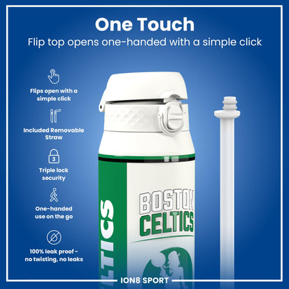 NBA x Ion8 Sports, Insulated Bottle, Boston Celtics, 750ml (24oz)