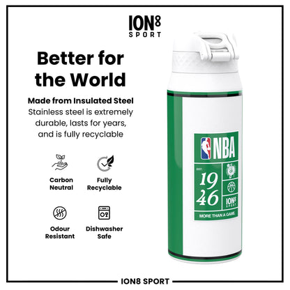 NBA x Ion8 Sports, Insulated Bottle, Boston Celtics, 750ml (24oz)