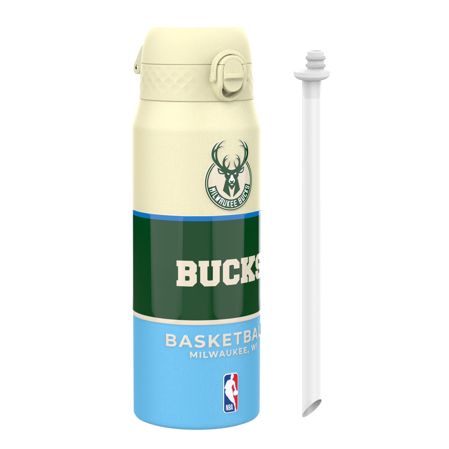 NBA x Ion8 Sports, Insulated Bottle, Milwaukee Bucks, 750ml (24oz)