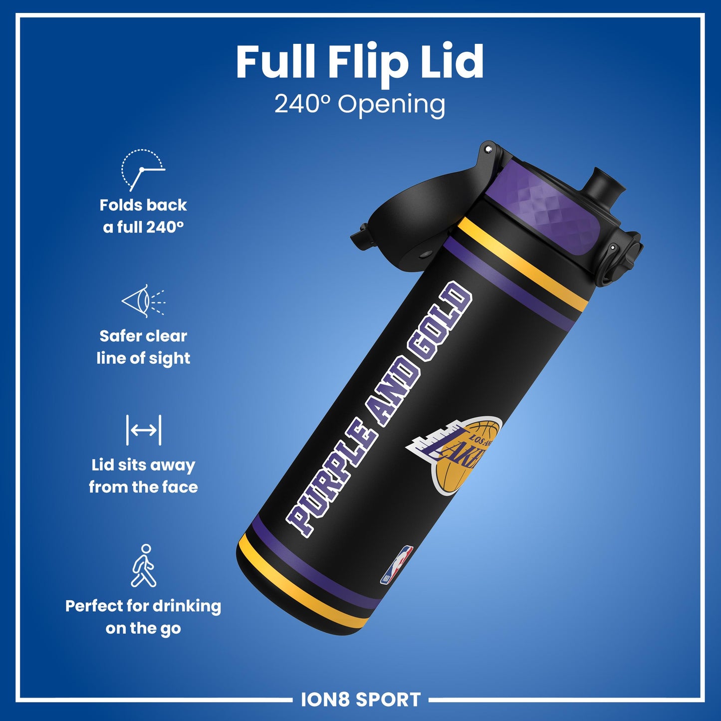 NBA x Ion8 Sports, Recyclon, LA Lakers, 500ml (18oz)
