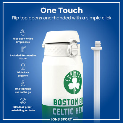 NBA x Ion8 Sports, Insulated Bottle, Boston Celtics, 750ml (24oz)