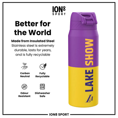 NBA x Ion8 Sports, Insulated Bottle, LA Lakers, 750ml (24oz)