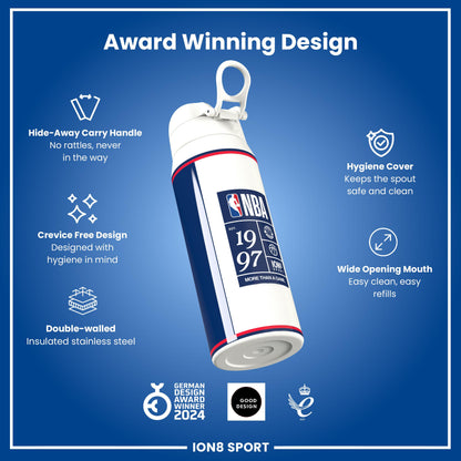 NBA x Ion8 Sports, Insulated Bottle, D.C Wizards, 750ml (24oz)