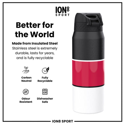 NBA x Ion8 Sports, Insulated Bottle, Chicago Bulls, 750ml (24oz)