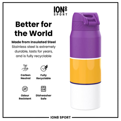 NBA x Ion8 Sports, Insulated Bottle, LA Lakers, 750ml (24oz)