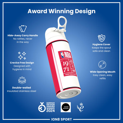 NBA x Ion8 Sports, Insulated Bottle, Houston Rockets, 750ml (24oz)