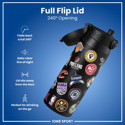 NBA x Ion8 Sports, Insulated Bottle, Multi Teams, 750ml (24oz)