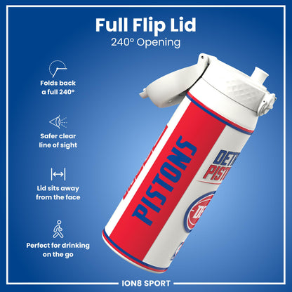 NBA x Ion8 Sports, Insulated Bottle, Detroit Pistons, 750ml (24oz)