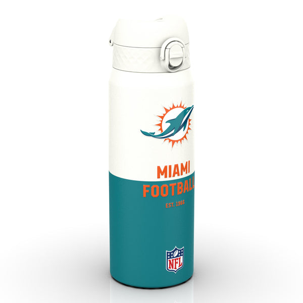NFL x Ion8 Sports, Insulated Bottle, 50 Series, Miami Dolphins, 750ml (24oz)