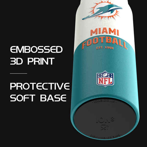 NFL x Ion8 Sports, Insulated Bottle, 50 Series, Miami Dolphins, 750ml (24oz)