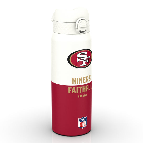 NFL x Ion8 Sports, Insulated Bottle, 50 Series, San Francisco 49ers, 750ml (24oz)
