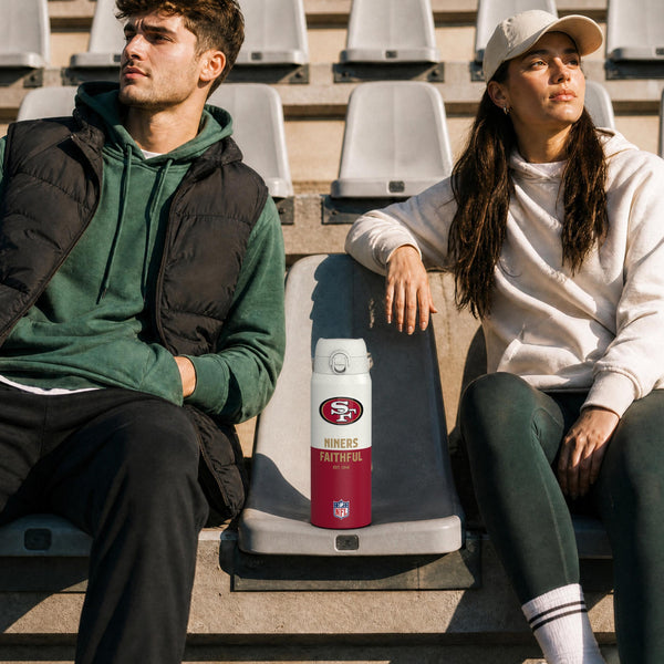 NFL x Ion8 Sports, Insulated Bottle, 50 Series, San Francisco 49ers, 750ml (24oz)