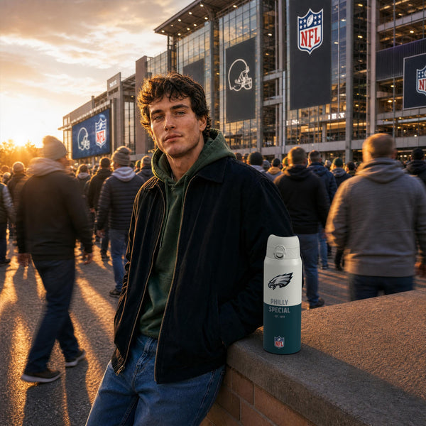 NFL x Ion8 Sports, Insulated Bottle, 50 Series, Philadelphia Eagles, 750ml (24oz)