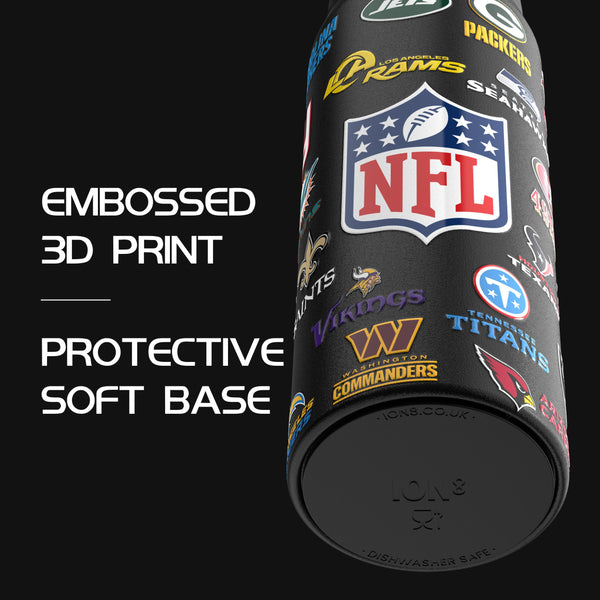 NFL x Ion8 Sports, Insulated Bottle, Logo Series, Multi Teams, 750ml (24oz)