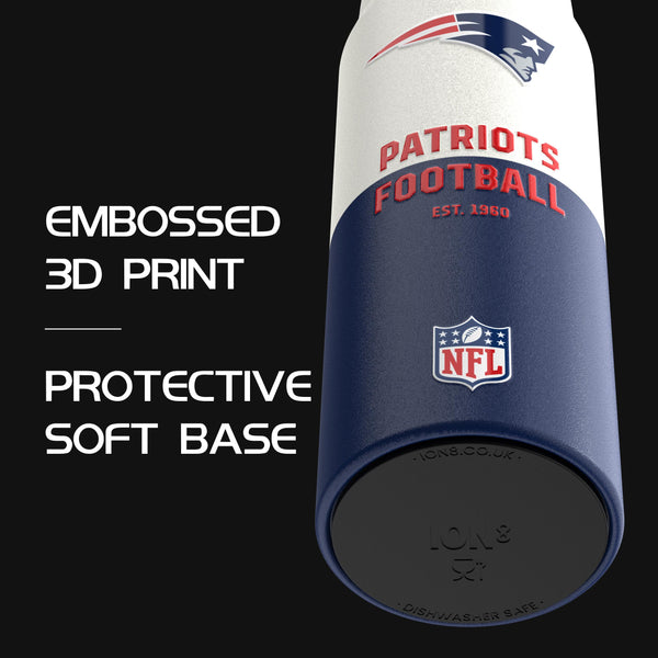 NFL x Ion8 Sports, Insulated Bottle, 50 Series, New England Patriots, 750ml (24oz)