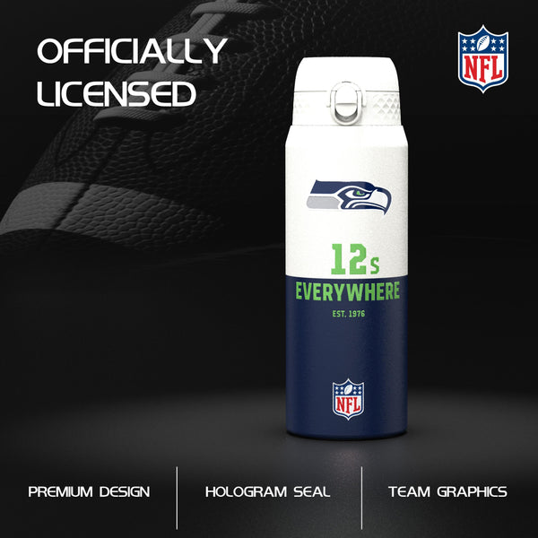 NFL x Ion8 Sports, Insulated Bottle, 50 Series, Seattle Seahawks, 750ml (24oz)