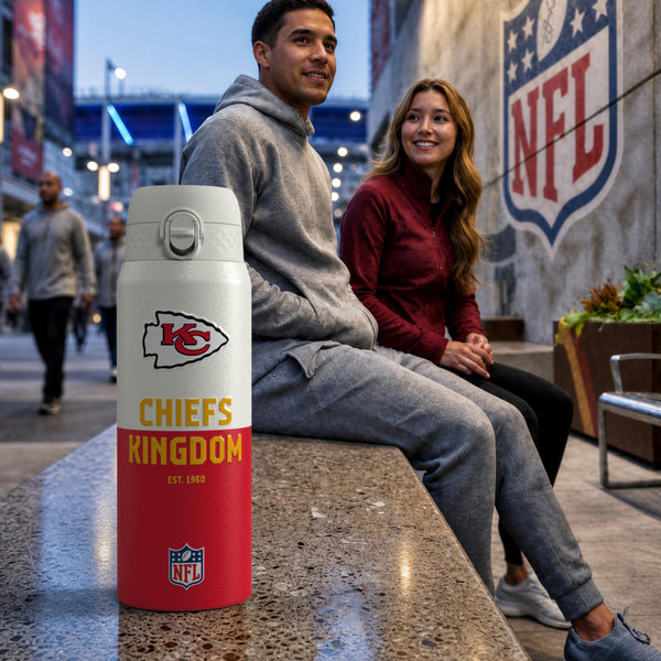 NFL x Ion8 Sports, Insulated Bottle, 50 Series, Kansas City Chiefs, 750ml (24oz)