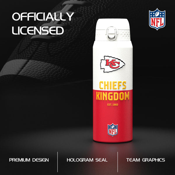 NFL x Ion8 Sports, Insulated Bottle, 50 Series, Kansas City Chiefs, 750ml (24oz)