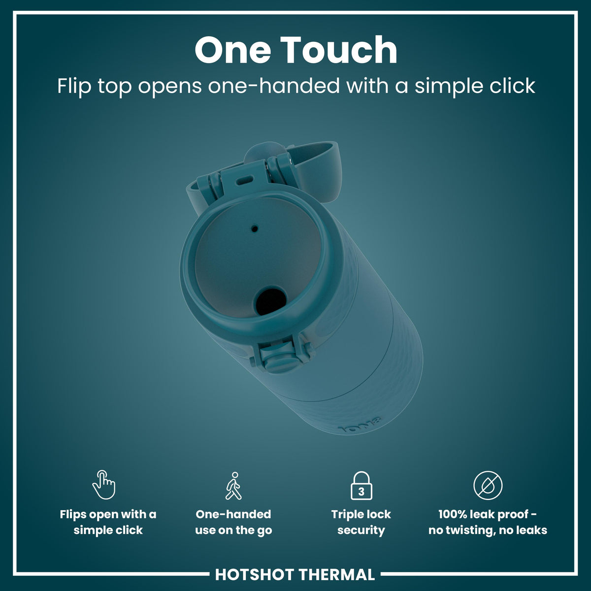 Insulated Steel, Travel Mug, Deep Teal, 360ml