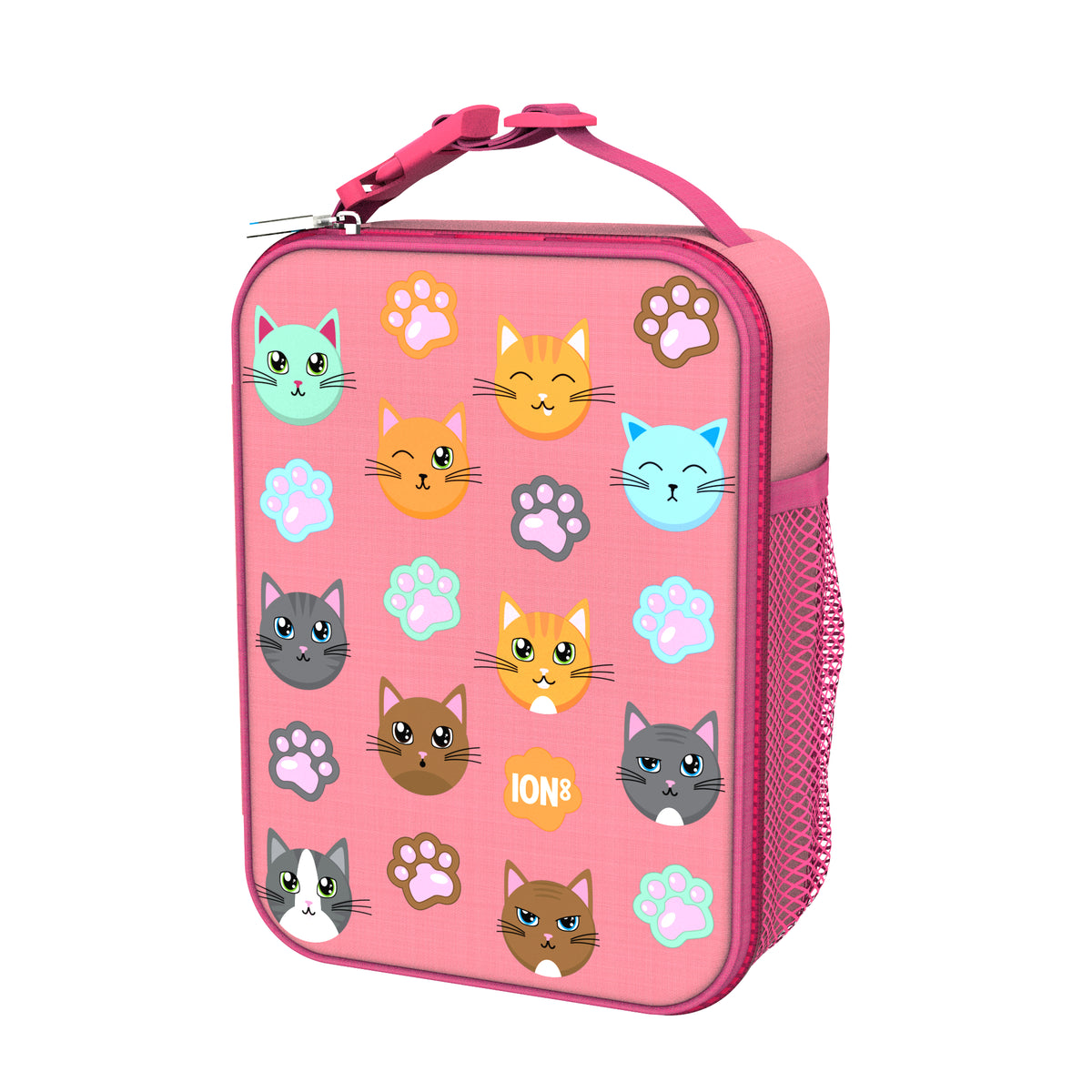 Kids Lunch Bag, Insulated, Cats, Medium
