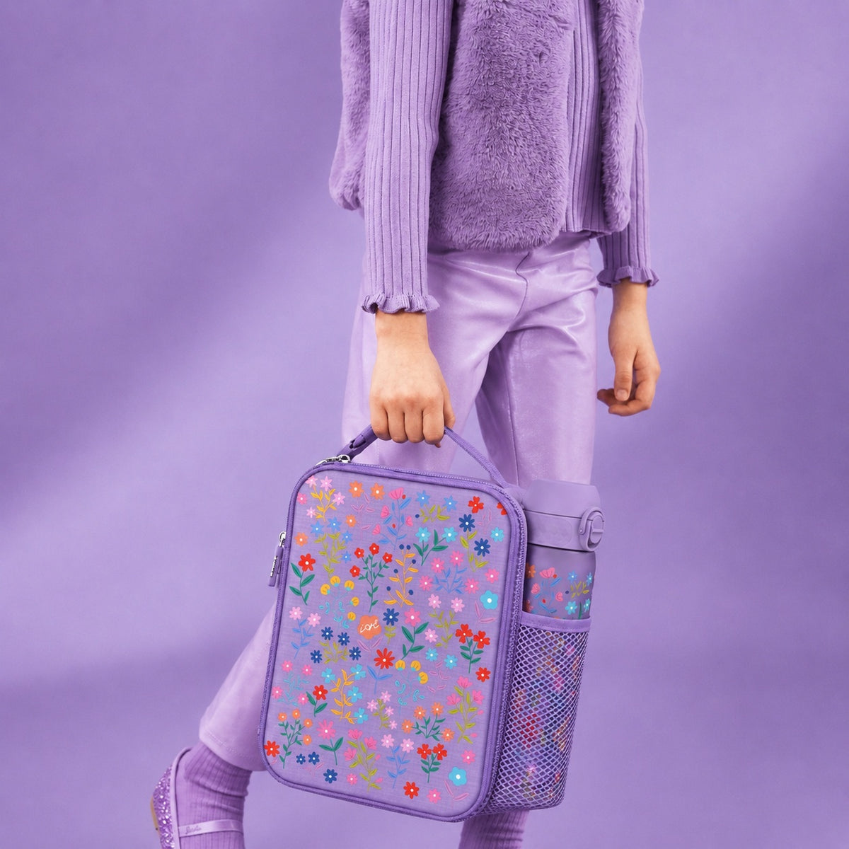 Kids Lunch Bag, Insulated, Delicate Floral, Medium