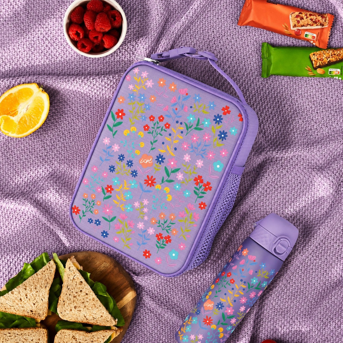 Kids Lunch Bag, Insulated, Delicate Floral, Medium