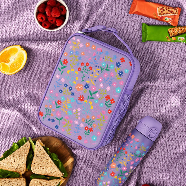 Kids Lunch Bag, Insulated, Delicate Floral, Medium