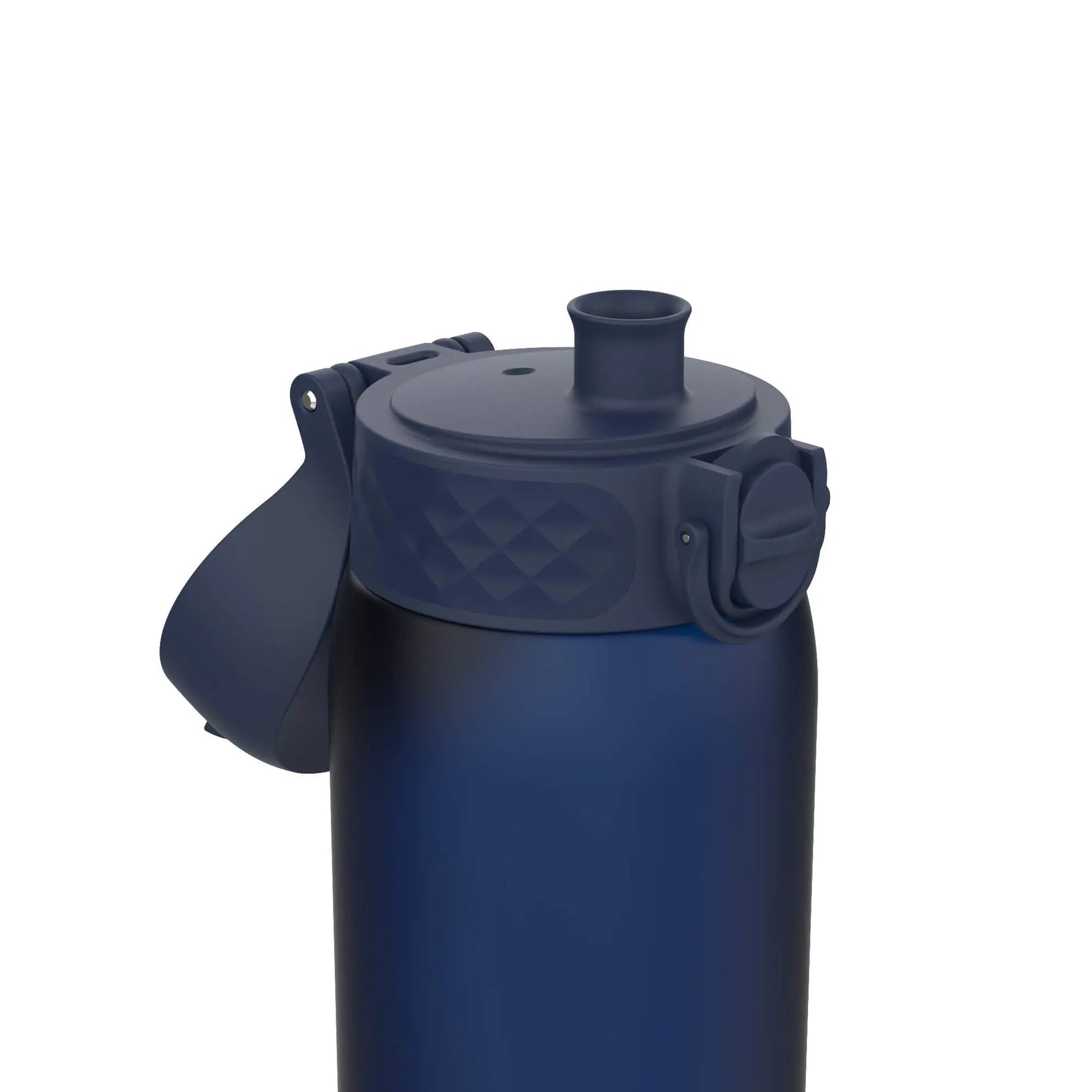 Spout View of Ion8 Leak Proof Kids Water Bottle, BPA Free, Navy, 400ml (13oz)