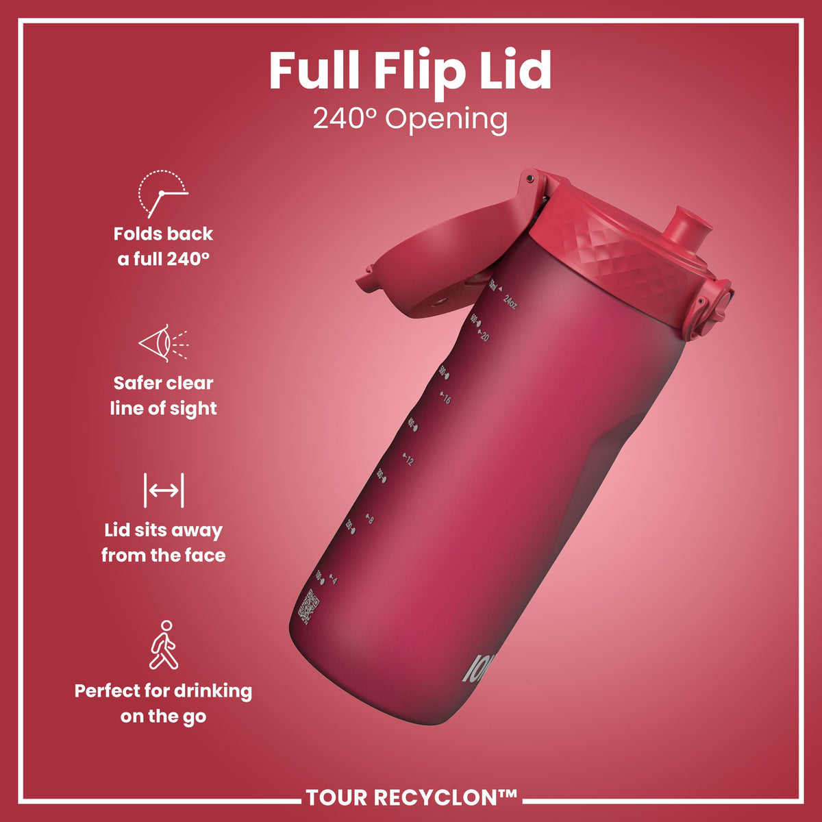 Bottle, Recyclon, Viva Magenta, 750ml