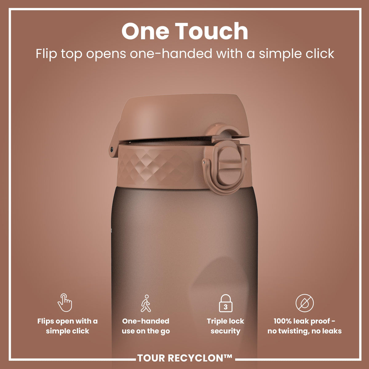 Bottle, Recyclon, Mocha Mousse, 750ml