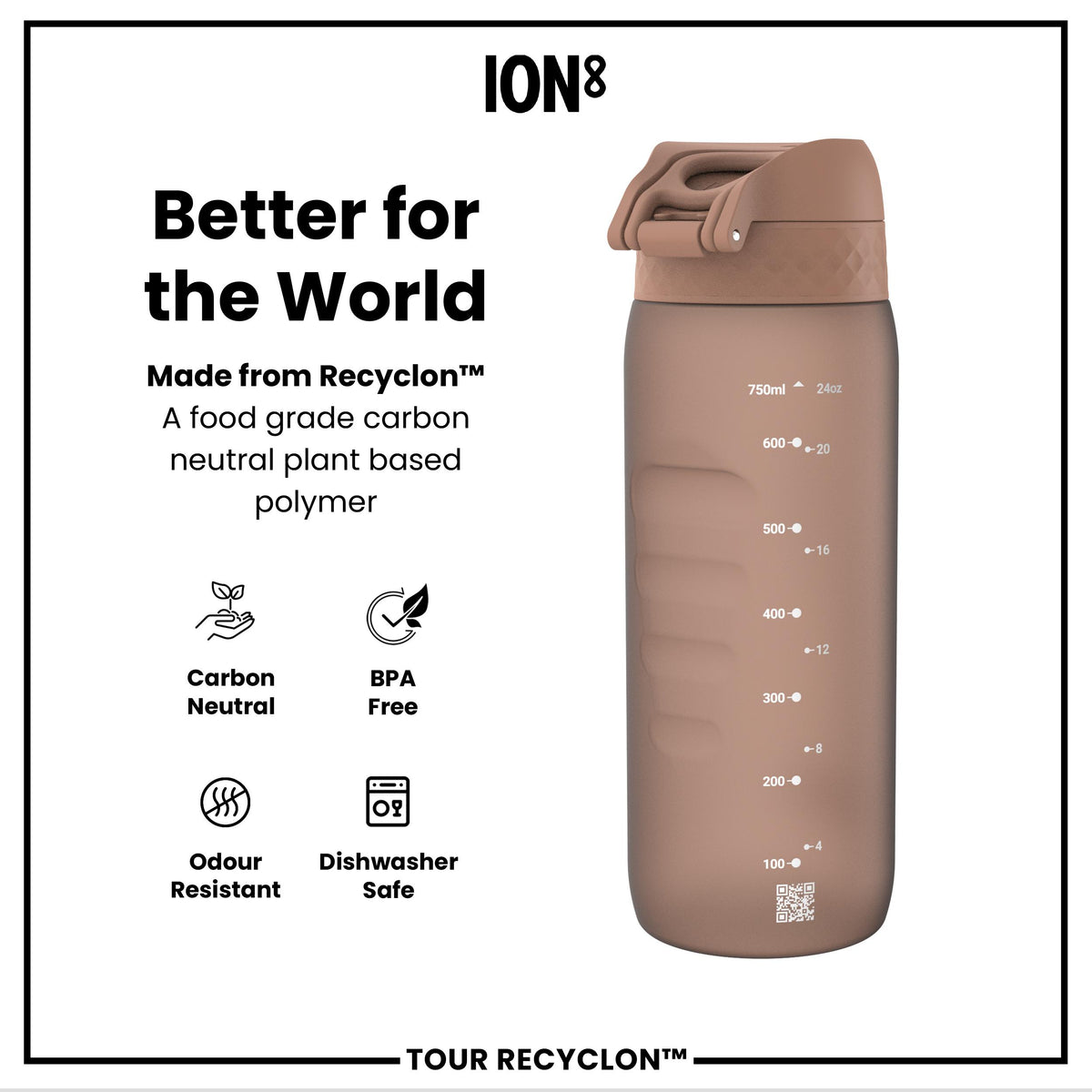 Bottle, Recyclon, Mocha Mousse, 750ml