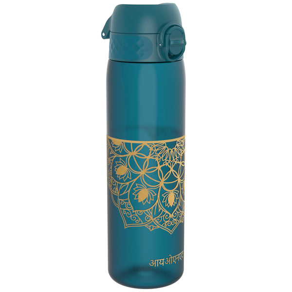 Leak Proof Slim Water Bottle, Recyclon, Half-Cut, Mandalas, 500ml (18oz)
