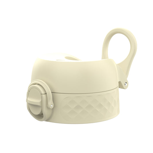 Leak Proof Water Bottle Replacement Lid, Creamy White, Large